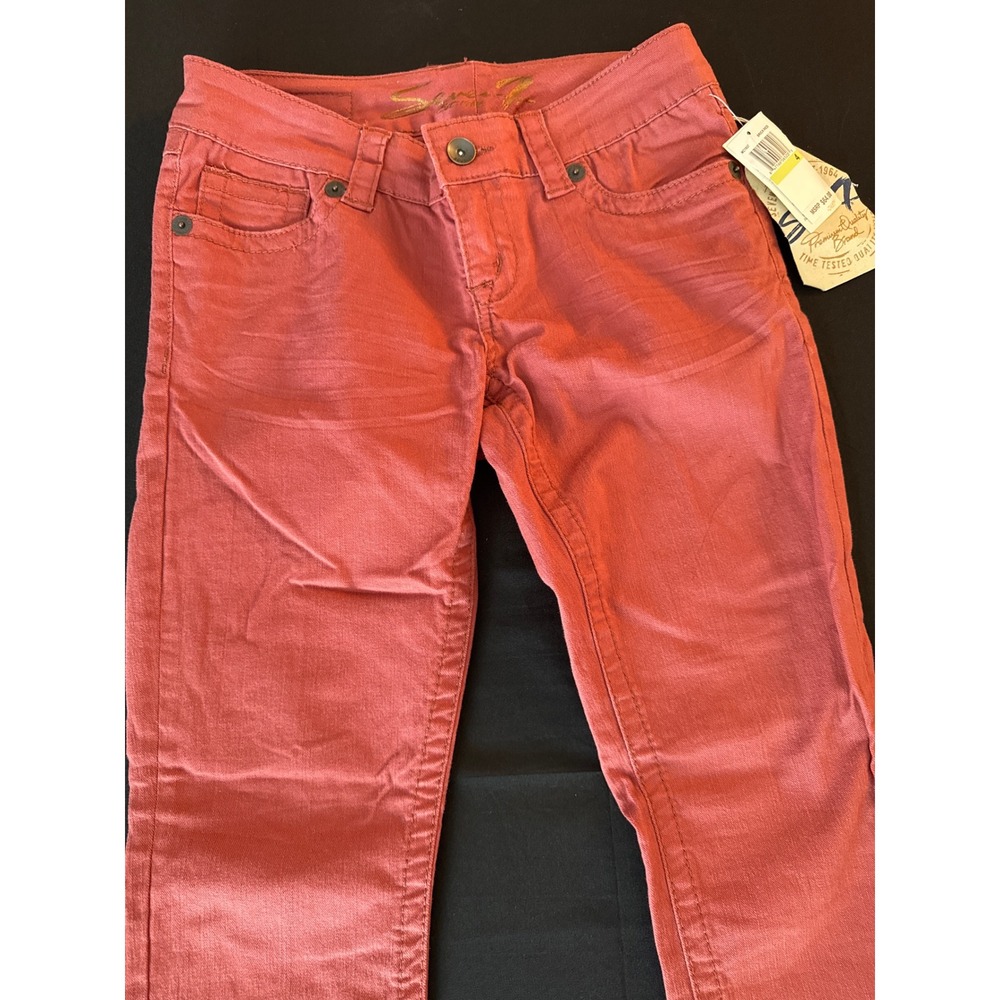 Seven7 Women Brick Red Skinny Jeans Premium Quality Brand MC1937 Size 4 NEW